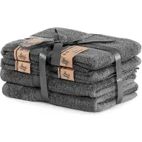 Home & Lifestyle Restilo Bamby -kylpypyyhesetti, 6 kpl, 70x140 cm, 50x100 cm, harmaa