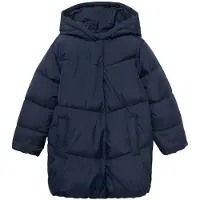 Mango Hood Puffer Coat - Navy - 13-14