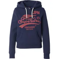 Superdry for woman. W2012485A High Flyers navy blue hoodie (S), Casual, Cotton