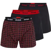 HUGO Woven Boxer Triplet - Black - S