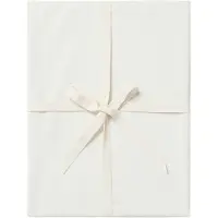 Garbo&Friends Ladder Lace Fitted Sheet Single, 90X200X30 Cm, Pearl - Cream - 90X200X30CM