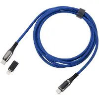 Troika CBL20/DB, 2 m, USB C, USB C/Lightning, Sininen
