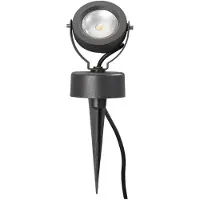 LUCANDE LED-ulkovalaisin Gavin, 33 cm, antrasiitti, alumiini, alumiinia GAVIN, Musta, Alumiini