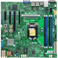 Supermicro X12STL-F-B Bulk, Intel, LGA 1200 (Socket H5), Intel Xeon E, E-2300, DDR4-SDRAM, 128 GB (MBD-X12STL-F-B)