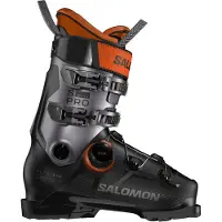 Salomon Men's S/Pro Supra BOA 110 Black/Beluga Met./Orange Tiger Laskettelumonot Black / Beluga Met. / Orange Tiger 30-30.5
