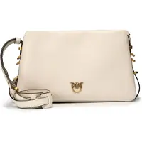 Pinko Triplet Crossbody-laukku Nahka 26 cm Beige