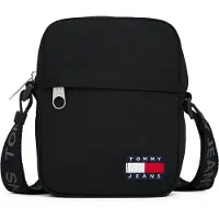 Tommy Hilfiger Olkalaukku 'Essential Flag Badge' musta