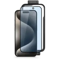 EPICO 3D+ Glass Blue Light Protection with installation frame iPhone 15