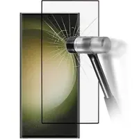 Mtp Products Samsung Galaxy S24 Ultra Koko Peittävä Panssarilasi - 9H - Musta Reuna