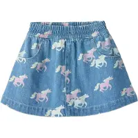 Copenhagen Colors GOTS Denim Hame Indigo Blue Washed With Unicorn Indigo Blue Washed With Unicorn 92 cm Sininen 92 cm Tytöt