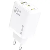 Dudao A29 65W GaN Wall Charger 2 x USB-C + 1 x USB-A - White