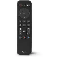 Hama TV-tarvike Yleinen IR Kauko-ohjain 2-in-1 Streaming-sovelluspainikkeet Valoituava avaimet Musta