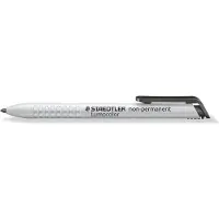 Staedtler Lumocolor 768, Pyöreä pää, Musta, Musta, Valkoinen, Keskikokoinen, 3 mm, Lasi, Lehtipuu, Nahka, Metalli, Paperi, Kivi