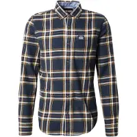 Superdry for man. M4011047A Lumberjack navy shirt (M), Casual, Cotton, Long sleeve