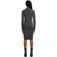 G-Star Washed Slim Rib Dress - Black - Women