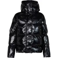 8848 Altitude Juniors' Saga Ski Jacket Black Glossy Laskettelutakit vuorelliset 170