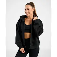 MM Sports Hoodie Zip Wmn Varsity, Black XS