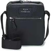 Ralph Lauren for man. 405974608001 Black grained leather crossbody bag (OSFA), Casual
