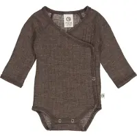 Müsli Woolly Rib Wrap L/S Body - Brown - 44