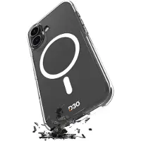 Puro Impact Clear D3O TPU+PC MagSafe yhteensopiva kotelo iPhone 17 - läpinäkyvä