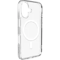 Puro Lite Mag TPU+PC Case yhteensopiva MagSafe for iPhone 17 - läpinäkyvä valkoinen rengas kanssa