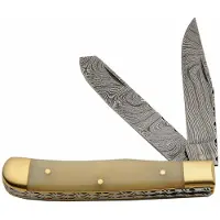 Damascus Trapper Natural Bone