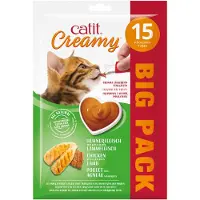 Catit - Creamy Premium Treat for Cats - Chicken with Lamb - 15x10g