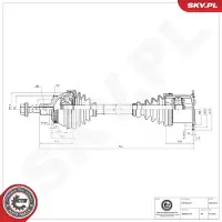ESEN SKV Vetoakseli 40SKV076