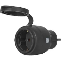 Osram SMART+ Matter Outdoor Compact musta älypistorasia
