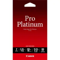 Canon PT-101 PRO PLATINUM PHOTO PAPER INKTJET 300G/M2 4X6 INCH 20 SHEETS 1-PACK (2768B013)