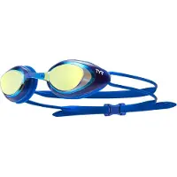 Tyr Blackhawk Mirrored Racing Swimming Goggles Sininen