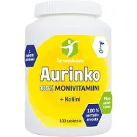 Raw Organic Terveyskaista Aurinko Monivitamiini + koliini 100tabl.