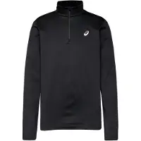 Asics for man. 2011D369 Core LS 1/2 Zip Winter black T-shirt (S), Sport, Polyester, Long sleeve