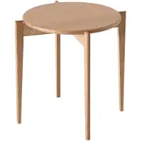 Oscarssons Möbel , Tilia sivupöytä Ø51 cm Lakattu tammi
