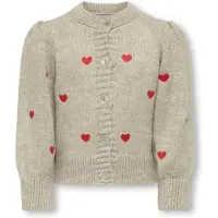 Kids Only Kmgsilla Ls O-Neck Cardigan Knt - Grey - 98