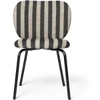 Ferm Living , Rico Ruokapöydän tuoli Black Louisiana - Sand/Black