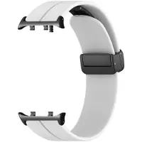 SKALO Huawei Watch D2 Silikoniranneke metallisolki Huawei Watch D2 - Valkoinen