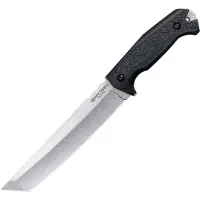 Cold Steel Standard Warcraft Tanto 13SSB, Stonewashed 4034 SS, Black GFN fixed knife, Lynn C Thompson design