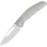 Artisan Cutlery Boa 1862G-FGY, Sand Polished S35VN, Gray Titanium pocket knife, Johnathan Shaw design