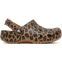 Crocs Classic Animal Tossut, Sepia/Leopard, 32-33