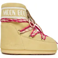 Moon Boot Mb Icon Low Suede Laces Lumikengät Light Yellow Light Yellow-33-35 EU Keltainen 33-35 EU Pojat, Tytöt