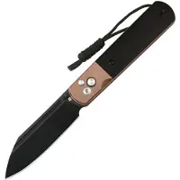 Artisan Holm 1875P-BRG, Black PVD AR-RPM9, Black PVD Steel, Black G10 Inlay, Rose Gold PVD Hardware pocket knife