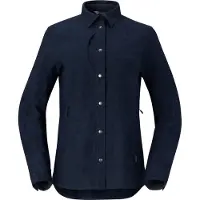Norrøna Tamok Wool Plain Shirt W'S Indigo Night Melange - S