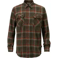 Pinewood Prestwick Exclusive Shirt M's (Color: Green/Burned Orange, Size: Small)