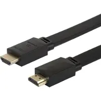 Deltaco HDMI-kaapeli, 48G, 5 m, musta, litteä