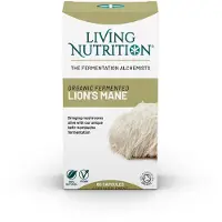 Living Nutrition Fermentoitu Lion's Mane (Siiliorakas) 60 kaps ravintolisä