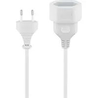 Goobay -jatkojohto Schuko - IEC C7, 3 m, valkoinen