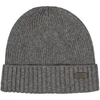 Barbour Carlton Beanie Hat - Grey - ONE SIZE