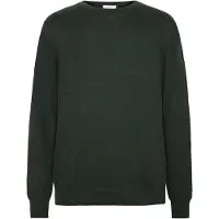 Knowledge cotton apparel Merino Crew Neck Sweater - Green - XXL