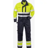Fristads Palosuojattu High Vis umpisuoja lk 3 8084 FLAM Huomiokeltainen/Laivastonsininen L